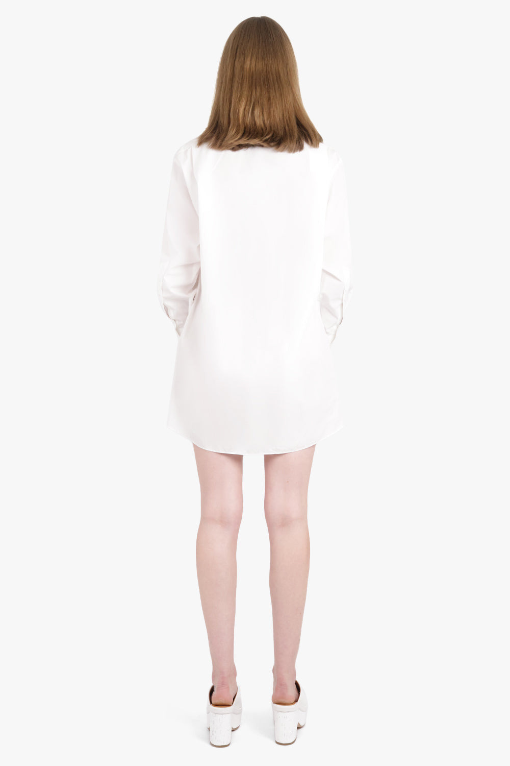 ICONIC MINI SHIRT DRESS | WHITE - 4