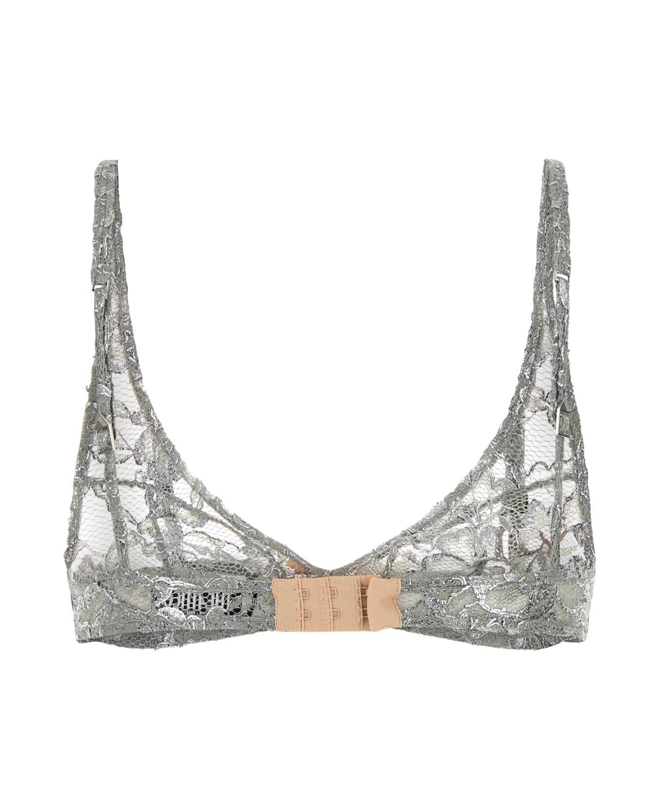 Grey Lace Bra - 2