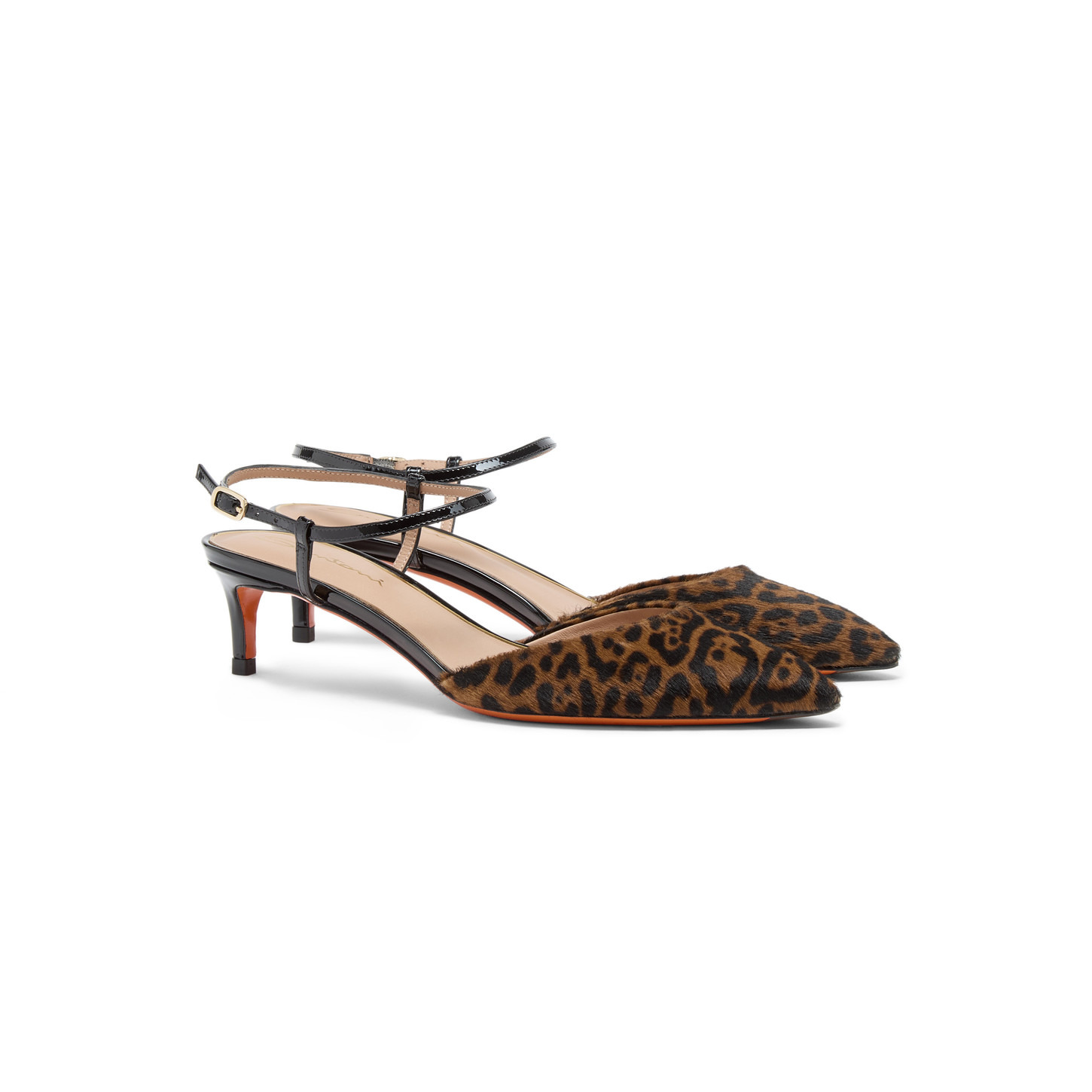 Women's animal-print cavallino mid-heel slingback - 2