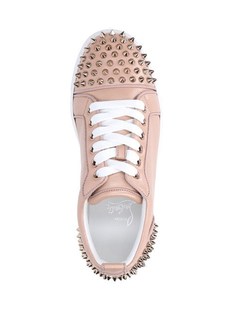Christian Louboutin Women Seavaste 2' Studs Sneakers - 5
