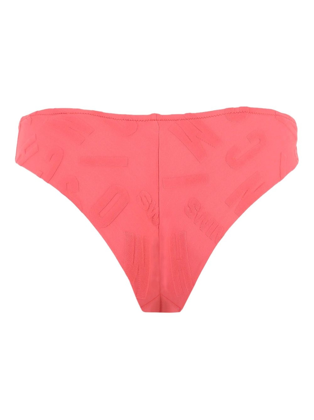logo-embossed ring-detail bikini bottom - 1