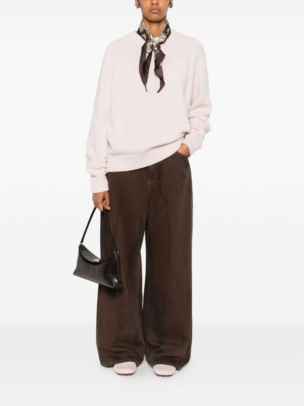 raglan-sleeve cashmere sweater - 2