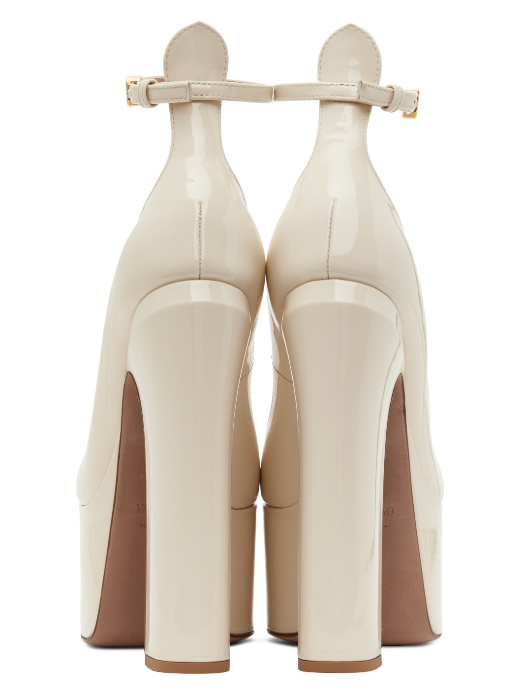 Off-White Tan-Go Platform Heels - 2