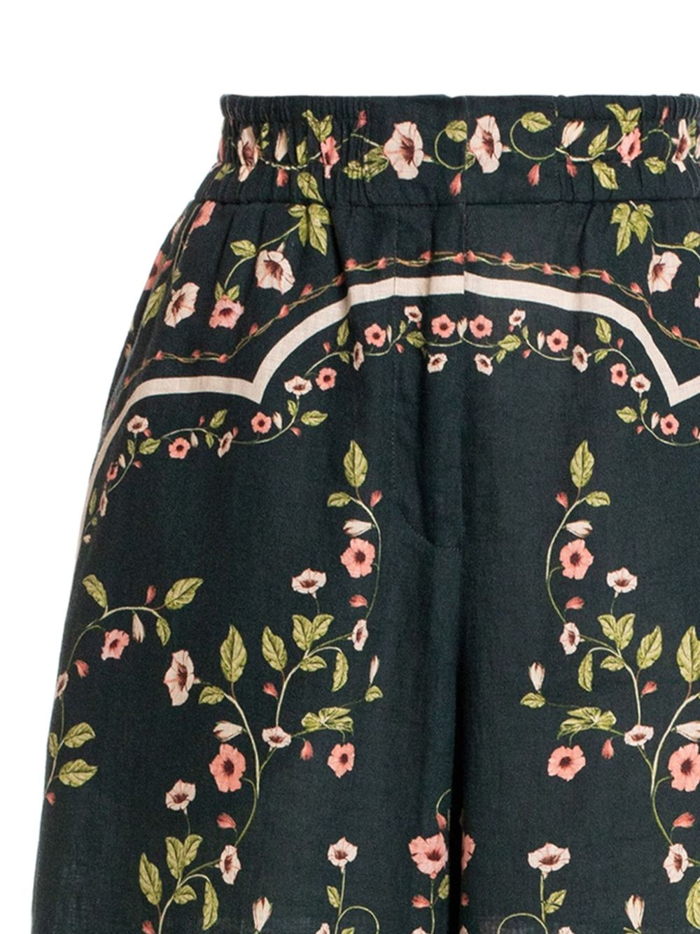 floral-print trousers - 2