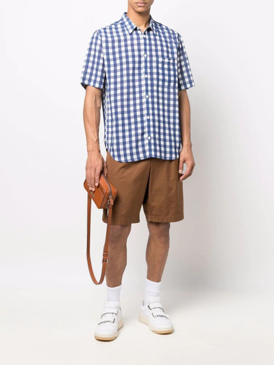 JACQUEMUS La chemise Jean checked bowling shirt outlook