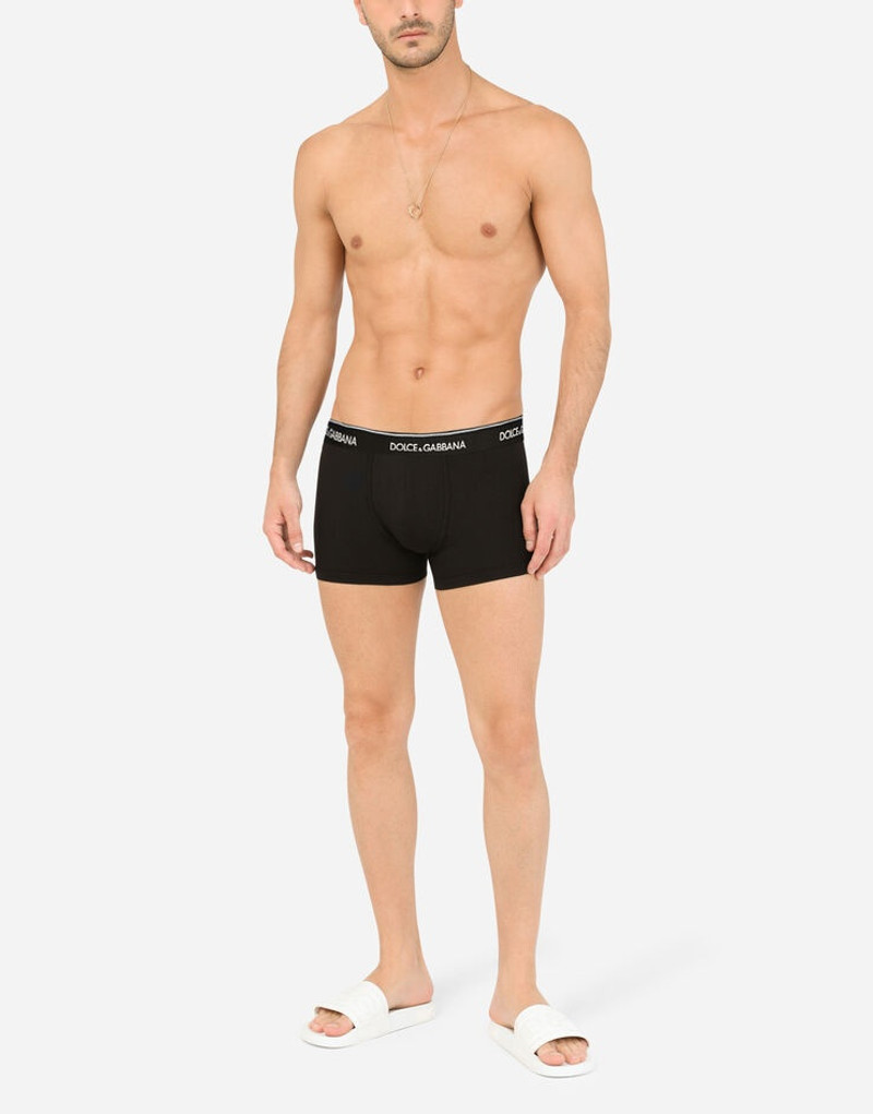 Bi-pack boxers in stretch cotton 2
