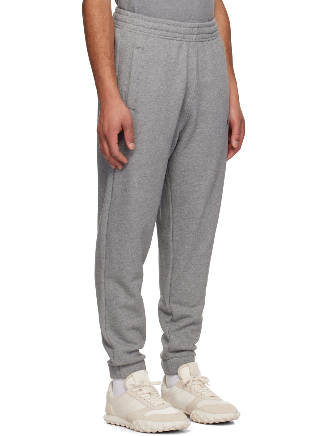 Gray Bold Fox Head Patch Comfort Jog Sweatpants - 2