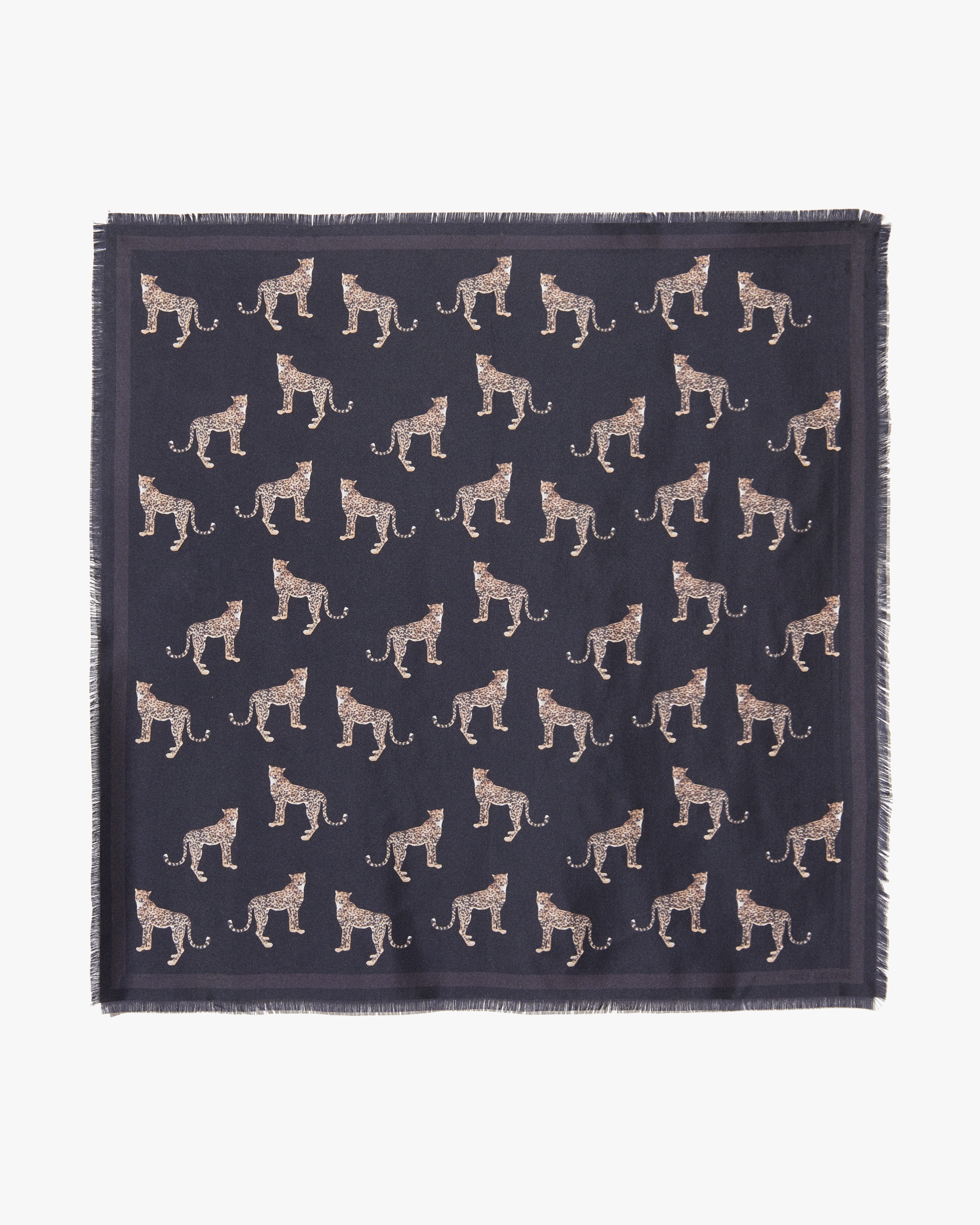 CHEETAH SILK SCARF - 2