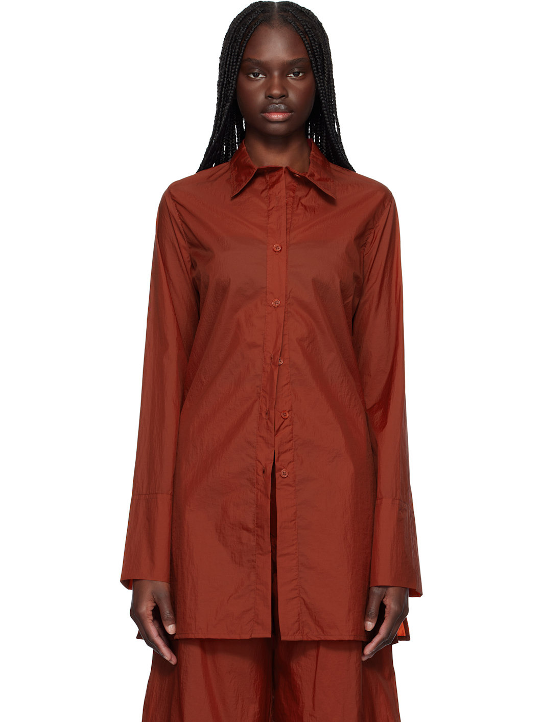Red Jill Nylon Shirt - 1
