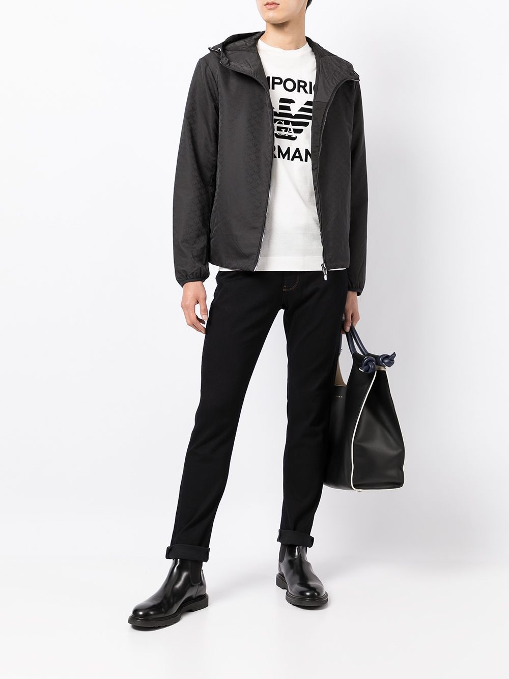 zip-up hooded jacket - 2