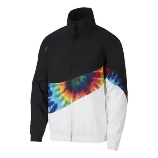 Nike Big Swoosh Rainbow Large Logo Jacket Black CI9596-010 - 1