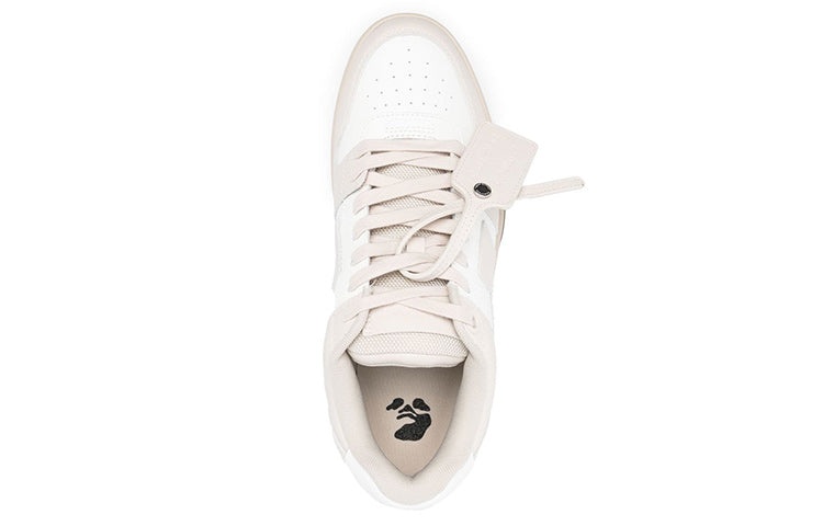 (WMNS) Off-White Out Of Office Low-Top Sneaker 'White Beige' OWIA259C99LEA0036101 - 4