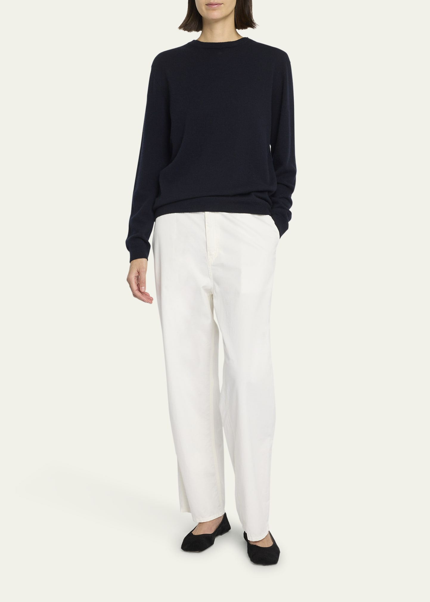 Sharka Cashmere Straight-Leg Carpenter Pants - 2