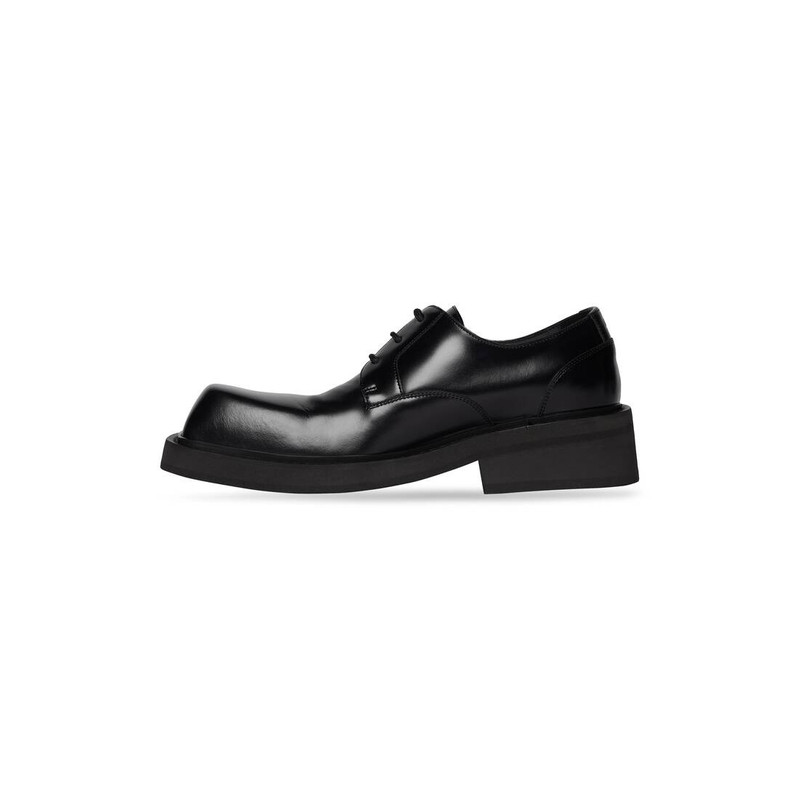 BALENCIAGA Men's Inspector 40mm Derby in Black outlook