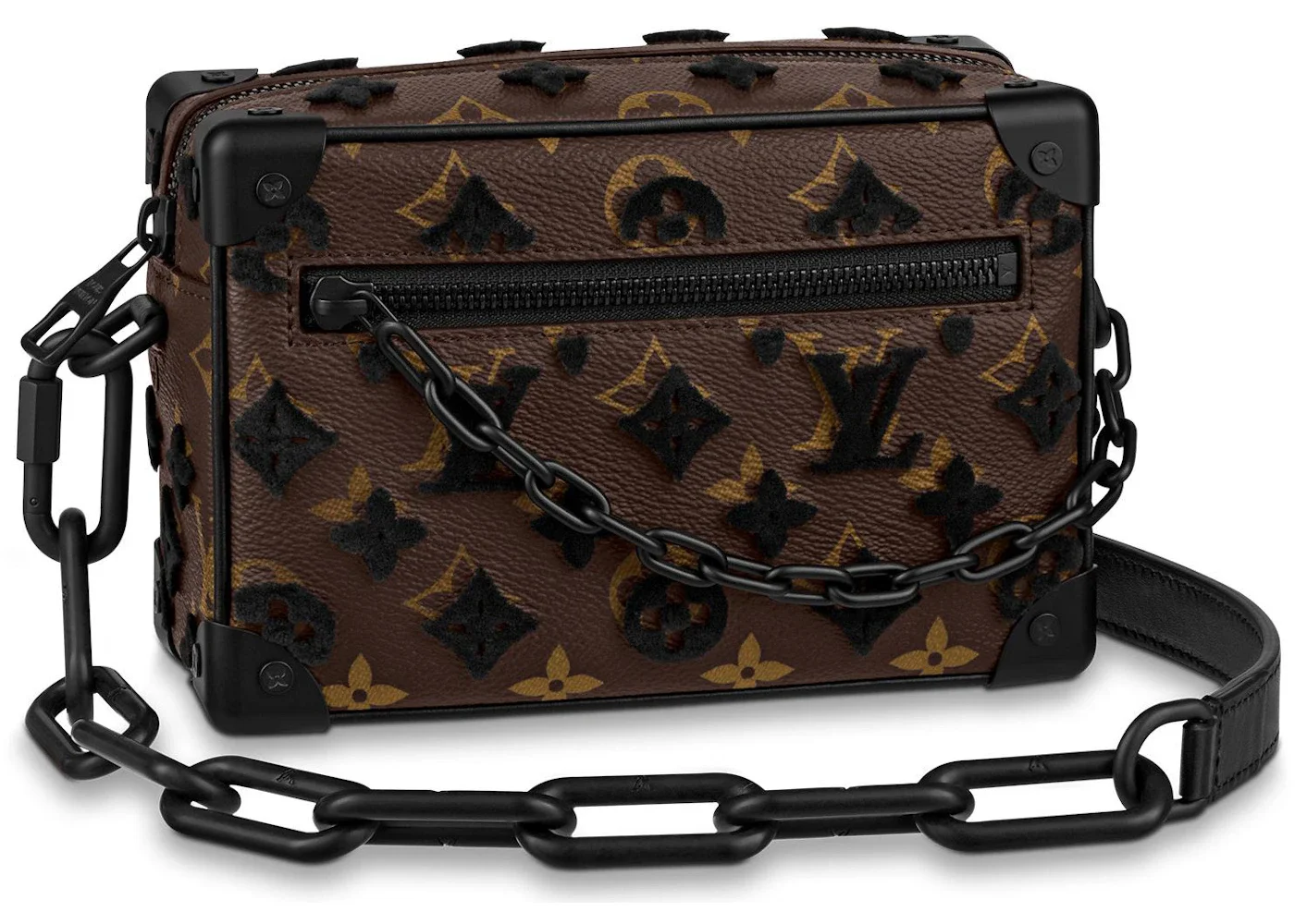 Louis Vuitton Mini Soft Trunk Monogram Tuffetage Black - 1
