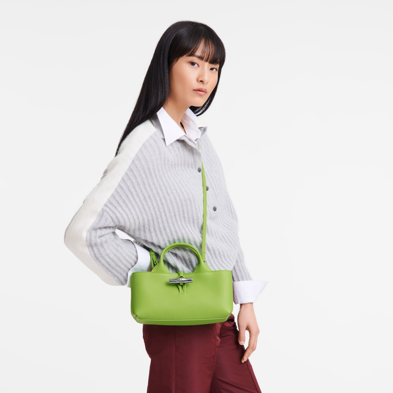 Longchamp Le Roseau S Handbag Green Light - Leather outlook