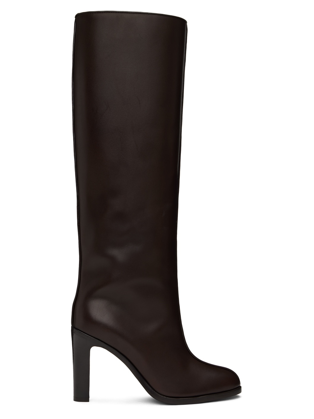 Brown Wide Shaft Boots - 1