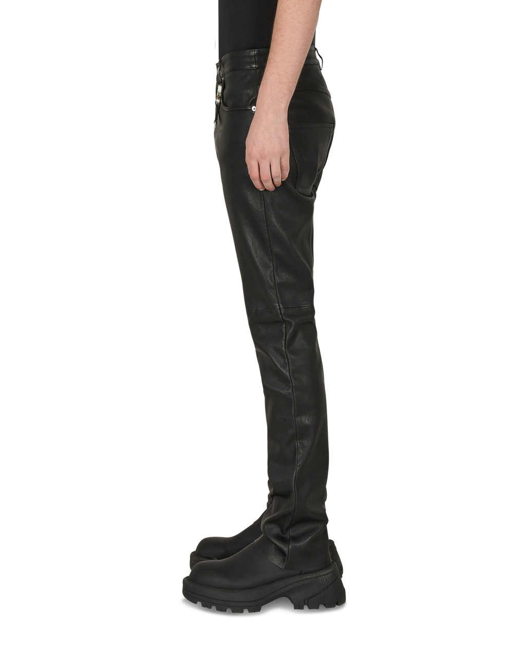 5 PKT LEATHER PANT - 4
