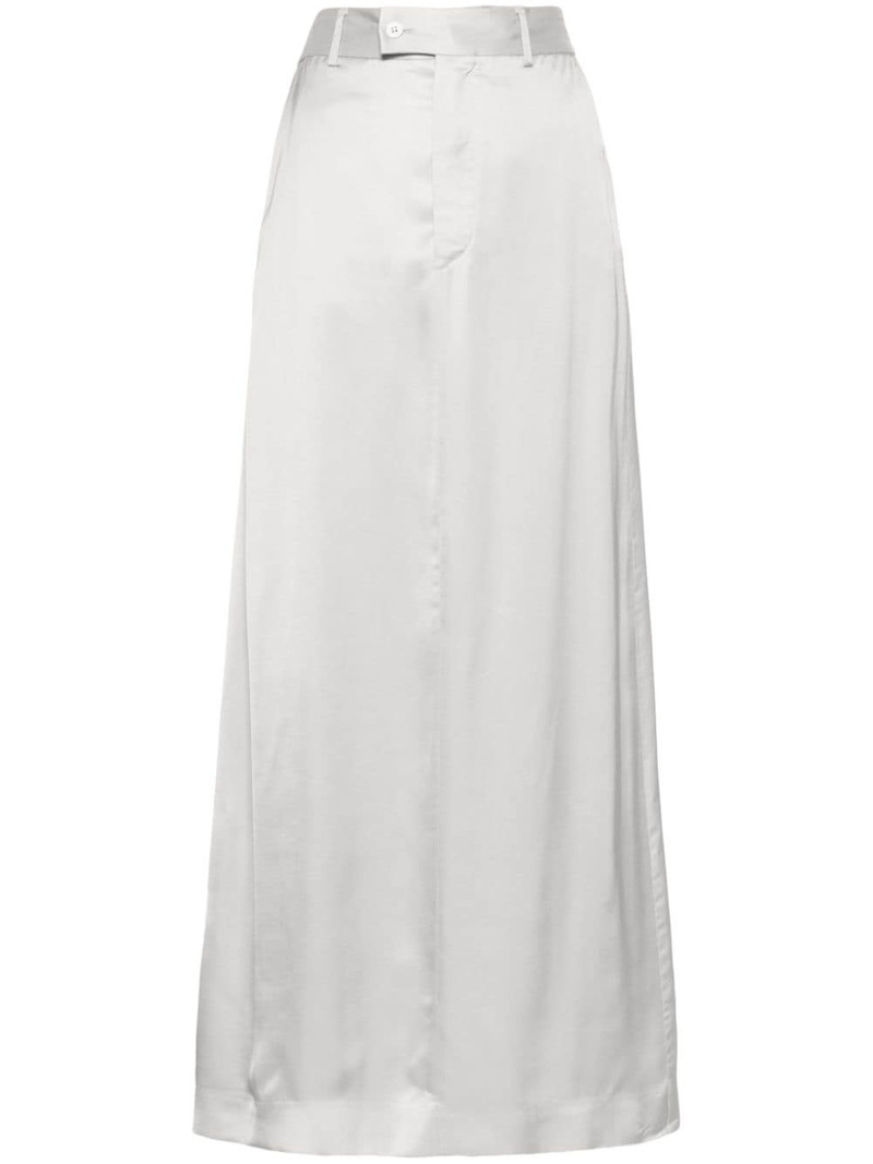tailored satin wrap skirt 1