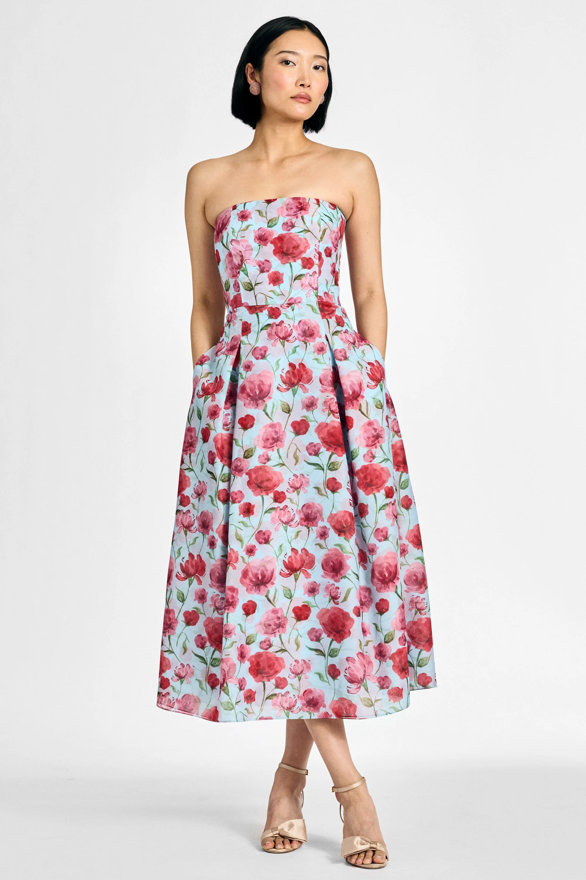 SHAY DRESS - SKY POPPIES - 1