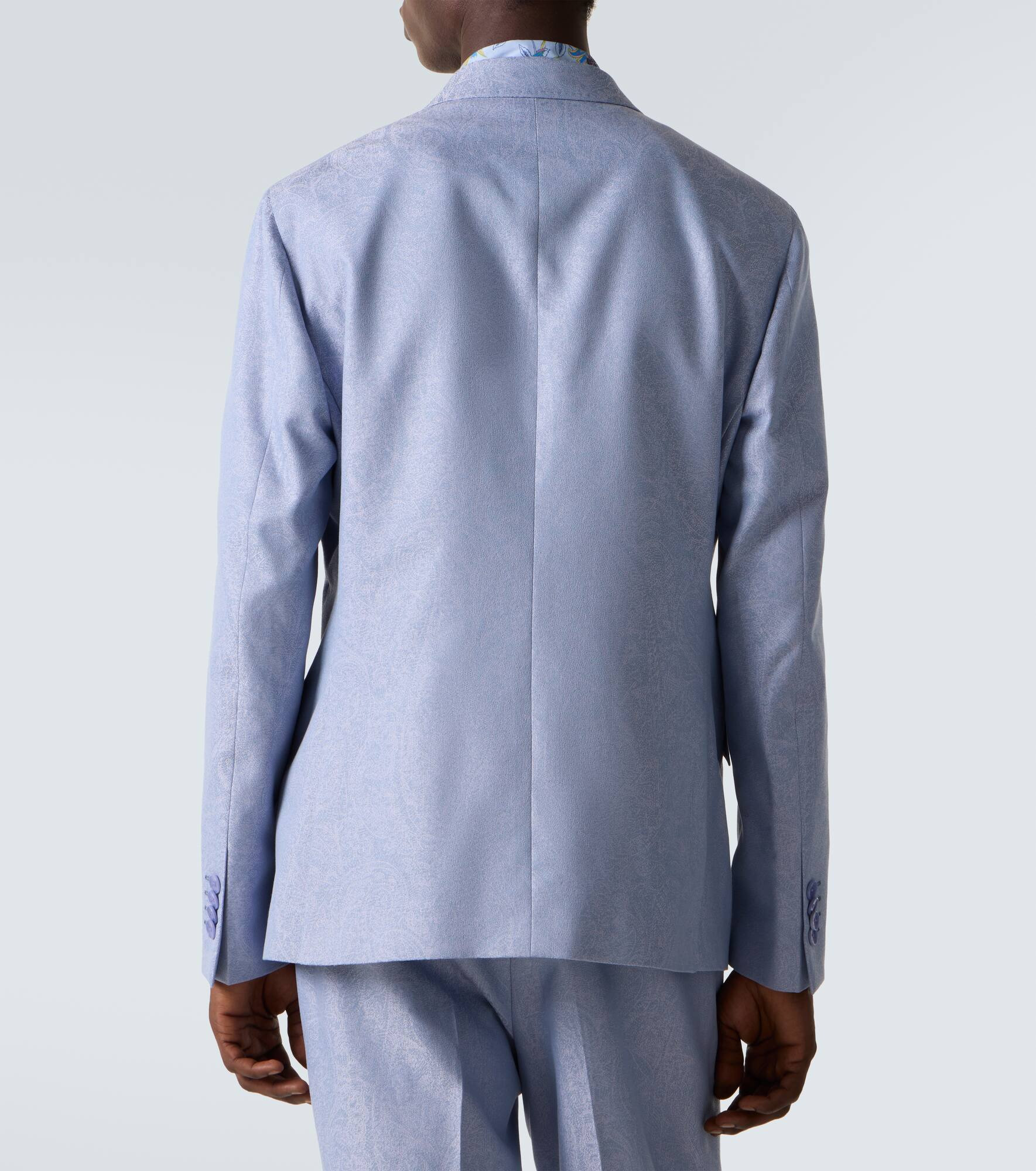 Cotton jacquard blazer - 4