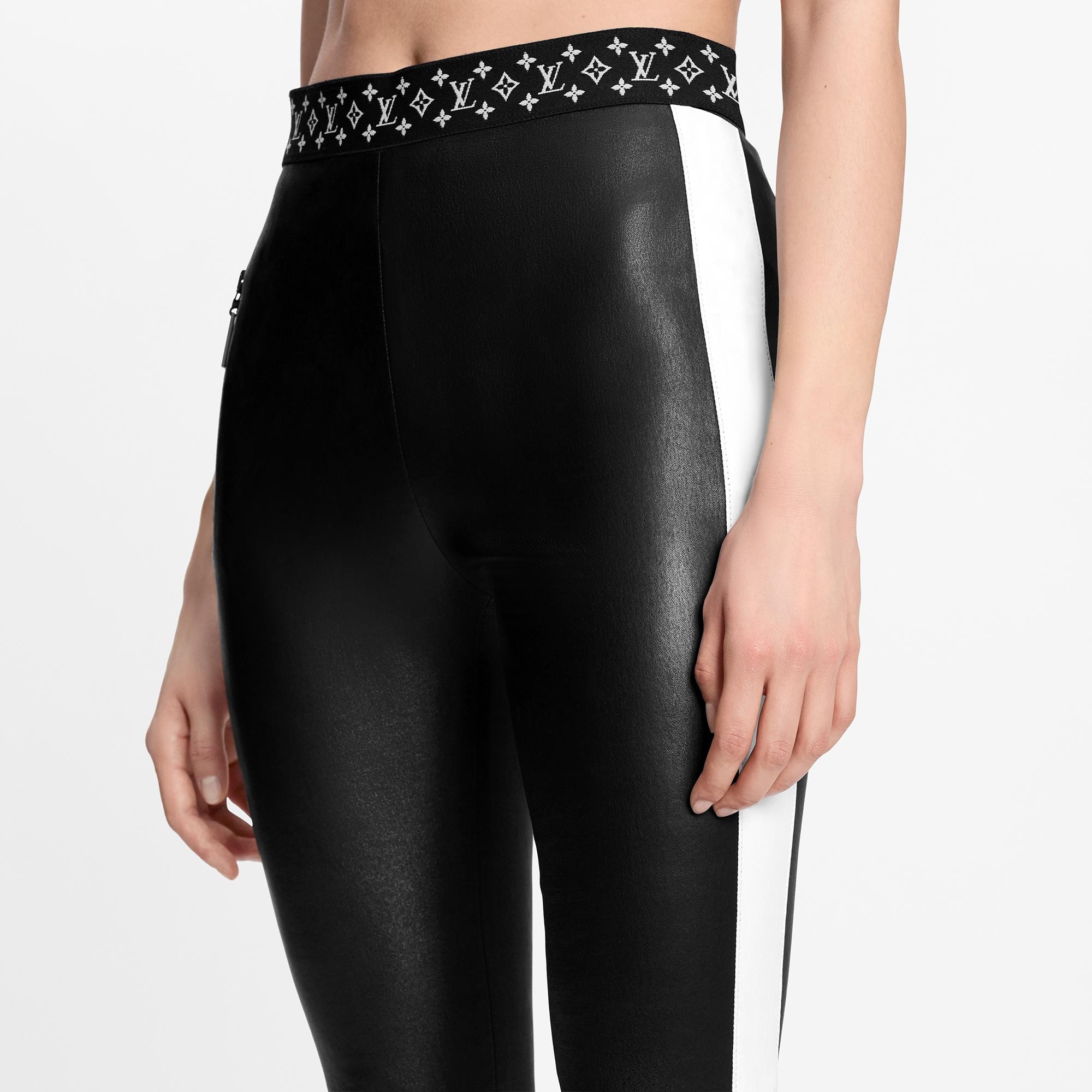 Graphic Leather Leggings - 3