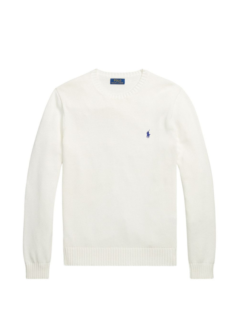 logo-embroidered crew-neck sweater 1