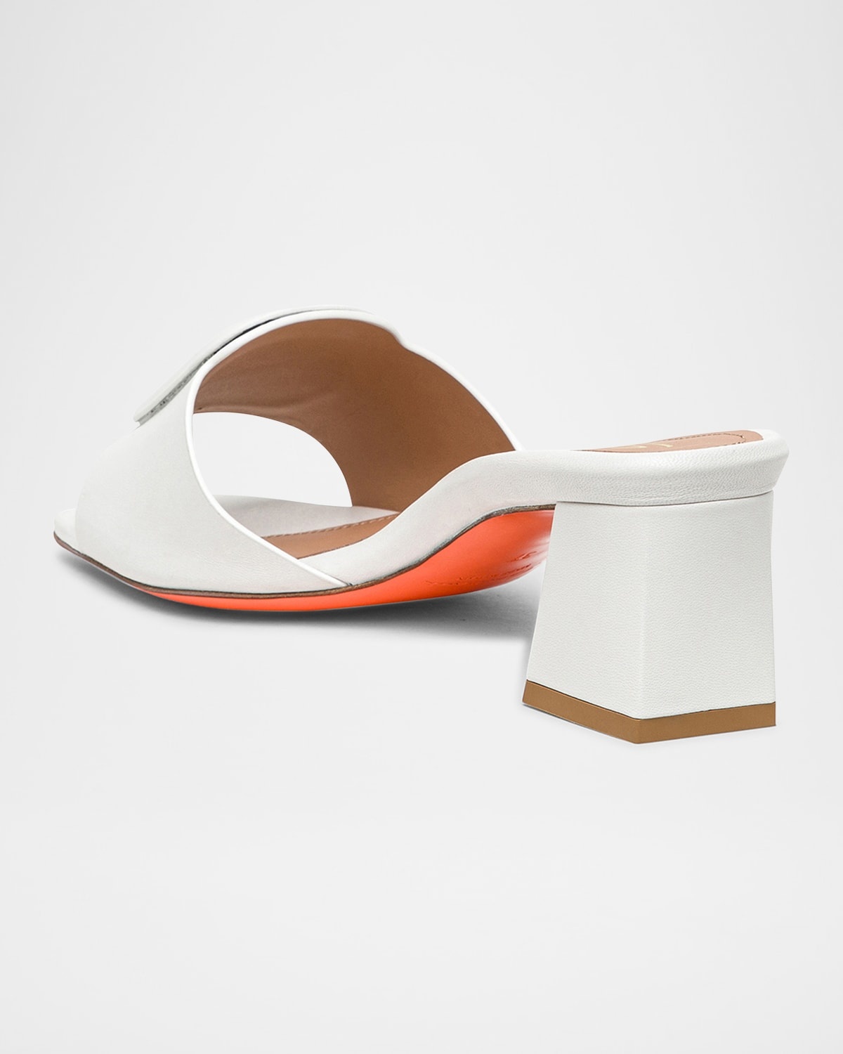 Marta Leather Buckle Mule Sandals - 3