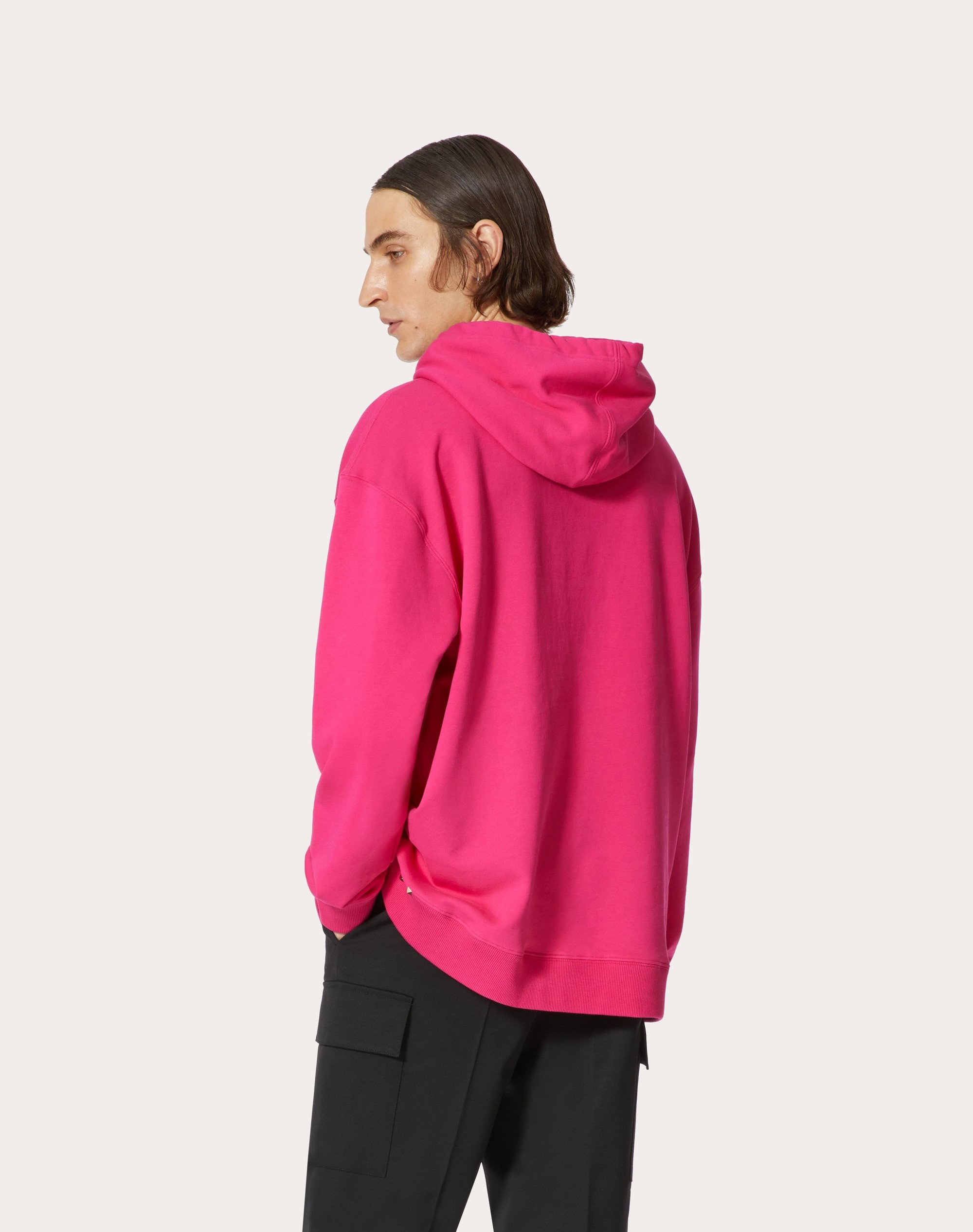 VALENTINO GARAVANI ROCKSTUD PET CUSTOMISABLE UNISEX HOODED SWEATSHIRT - 7