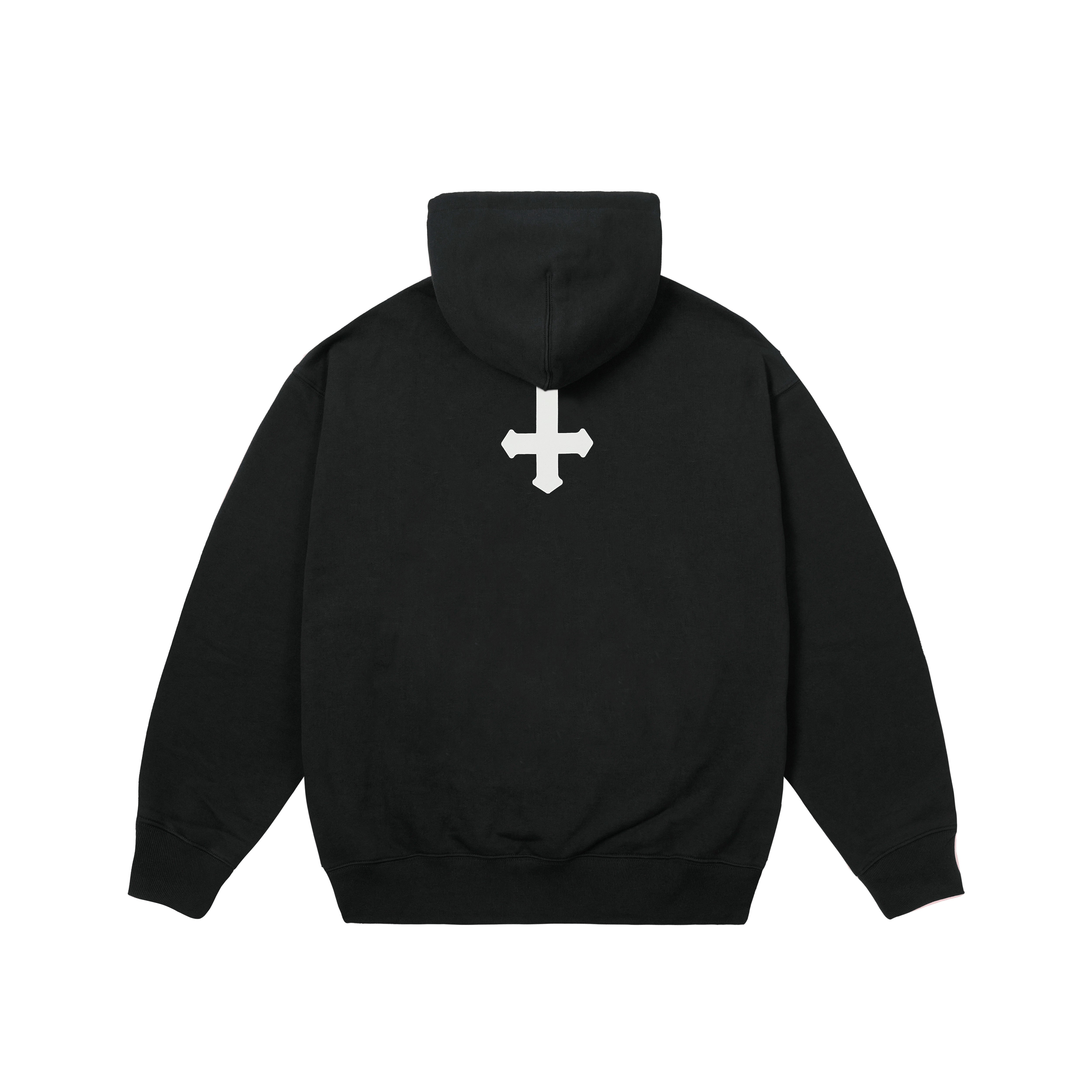 PALACE CROSS HOOD BLACK - 2