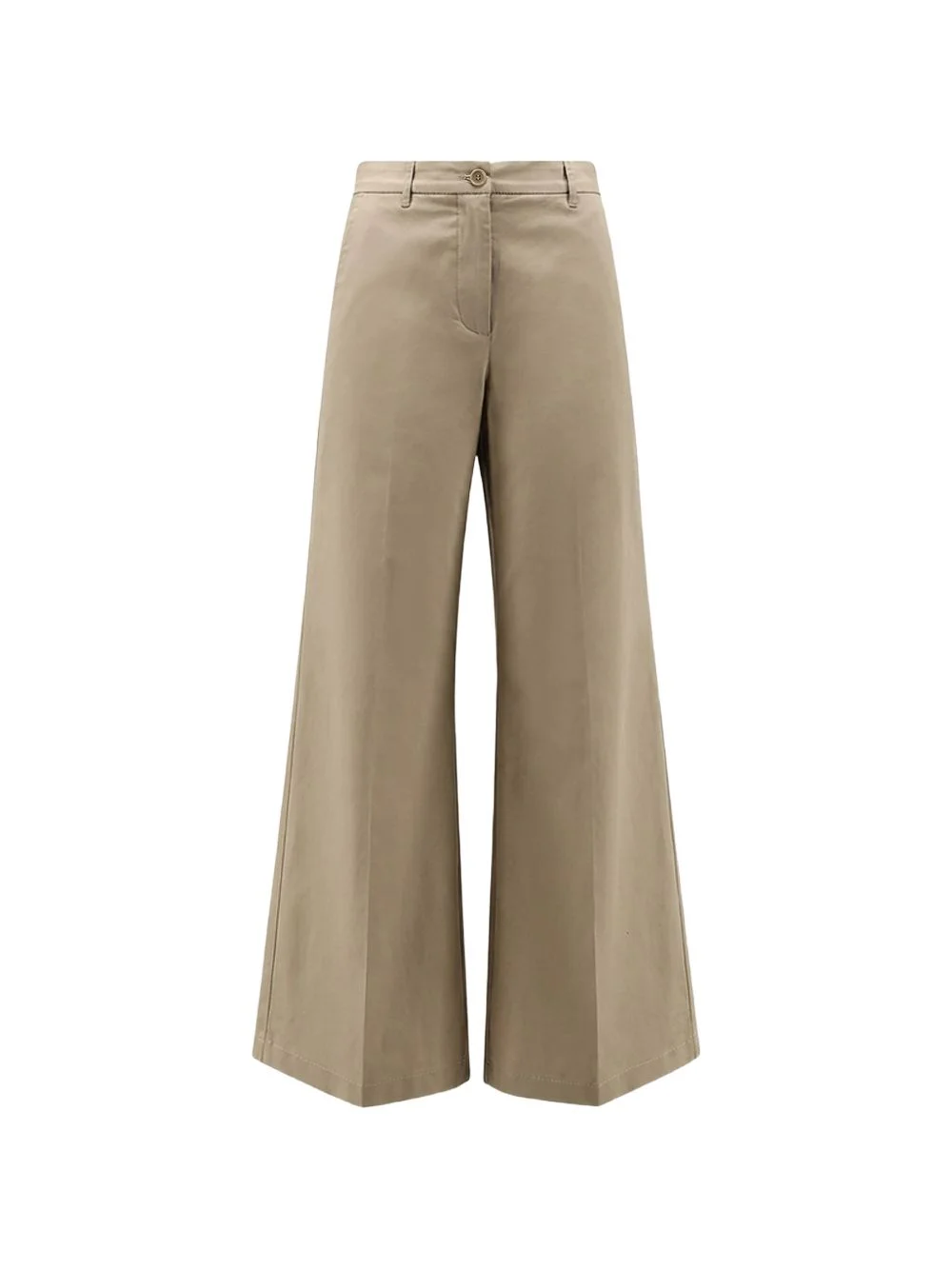 stretch cotton trousers - 1