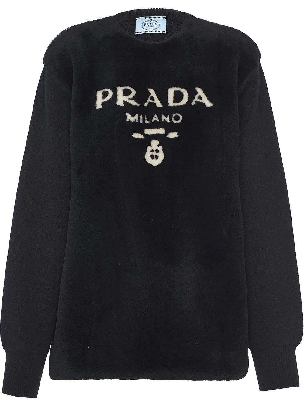intarsia-knit logo jumper - 1