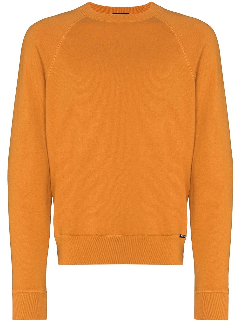 crew-neck cotton sweatshirt - 1