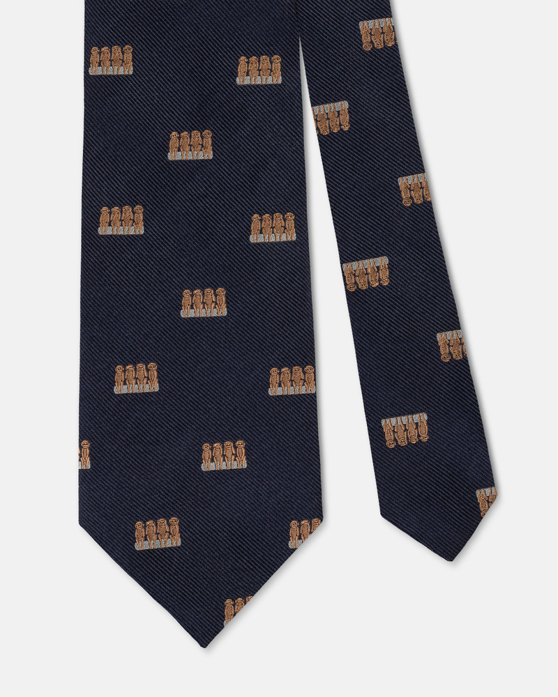 J. PRESS MADE-IN-ENGLAND NAVY FOUR MONKEYS CLUB TIE outlook