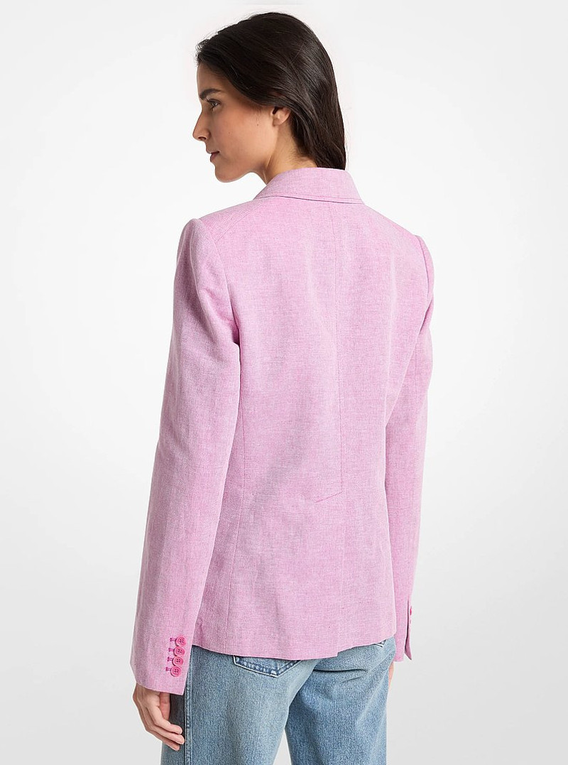 MICHAEL KORS Linen and Cotton Patch Pocket Blazer outlook