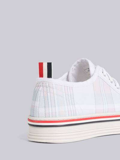 Thom Browne Madras Canvas Collegiate Low Top Trainer outlook