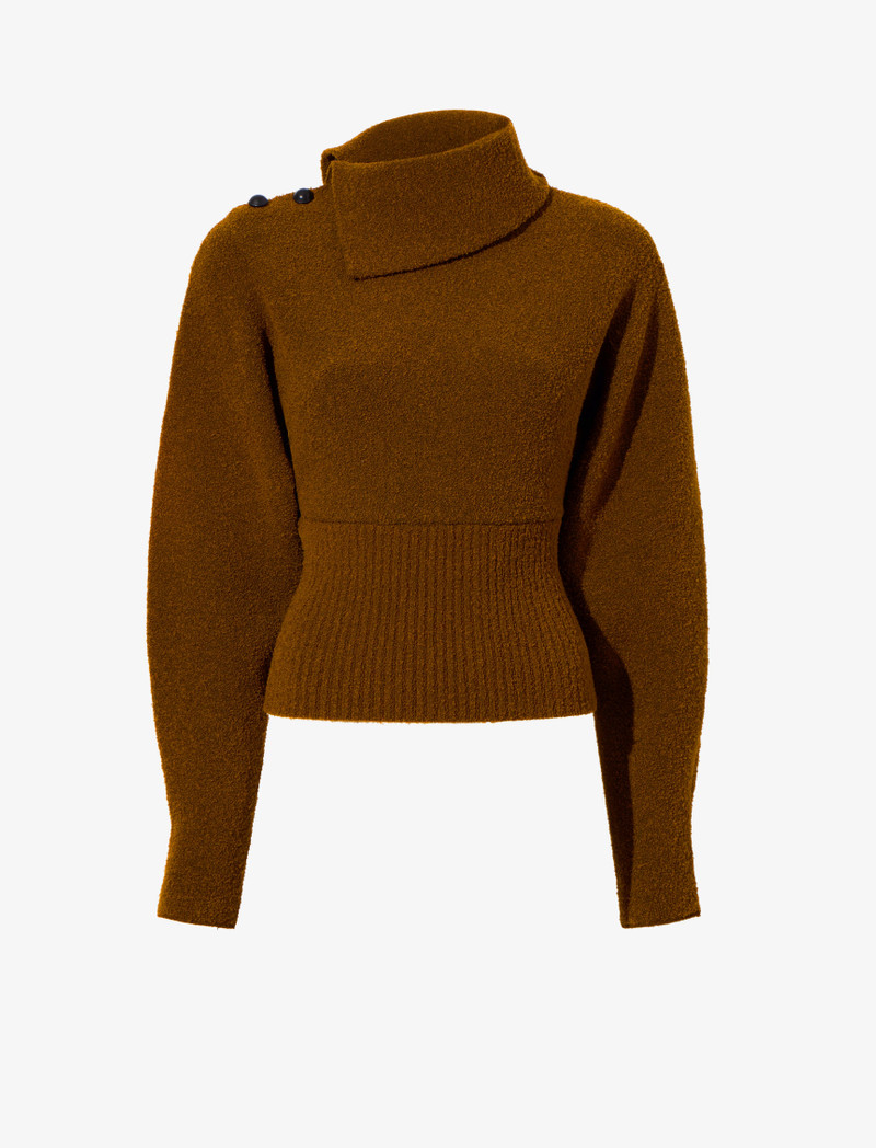 Wool Viscose Boucle Top 1