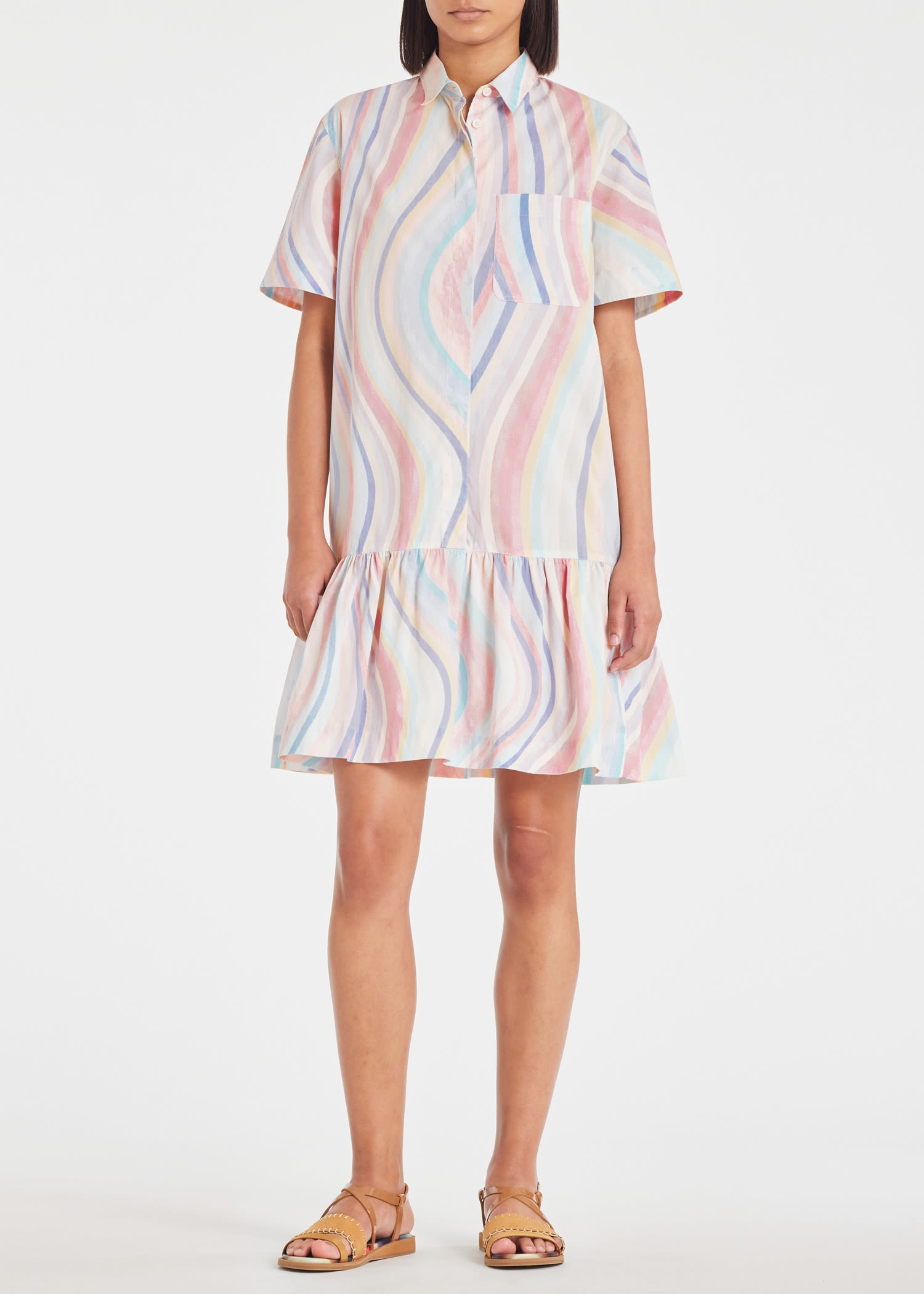 Faded 'Swirl' Shirt Dress - 3