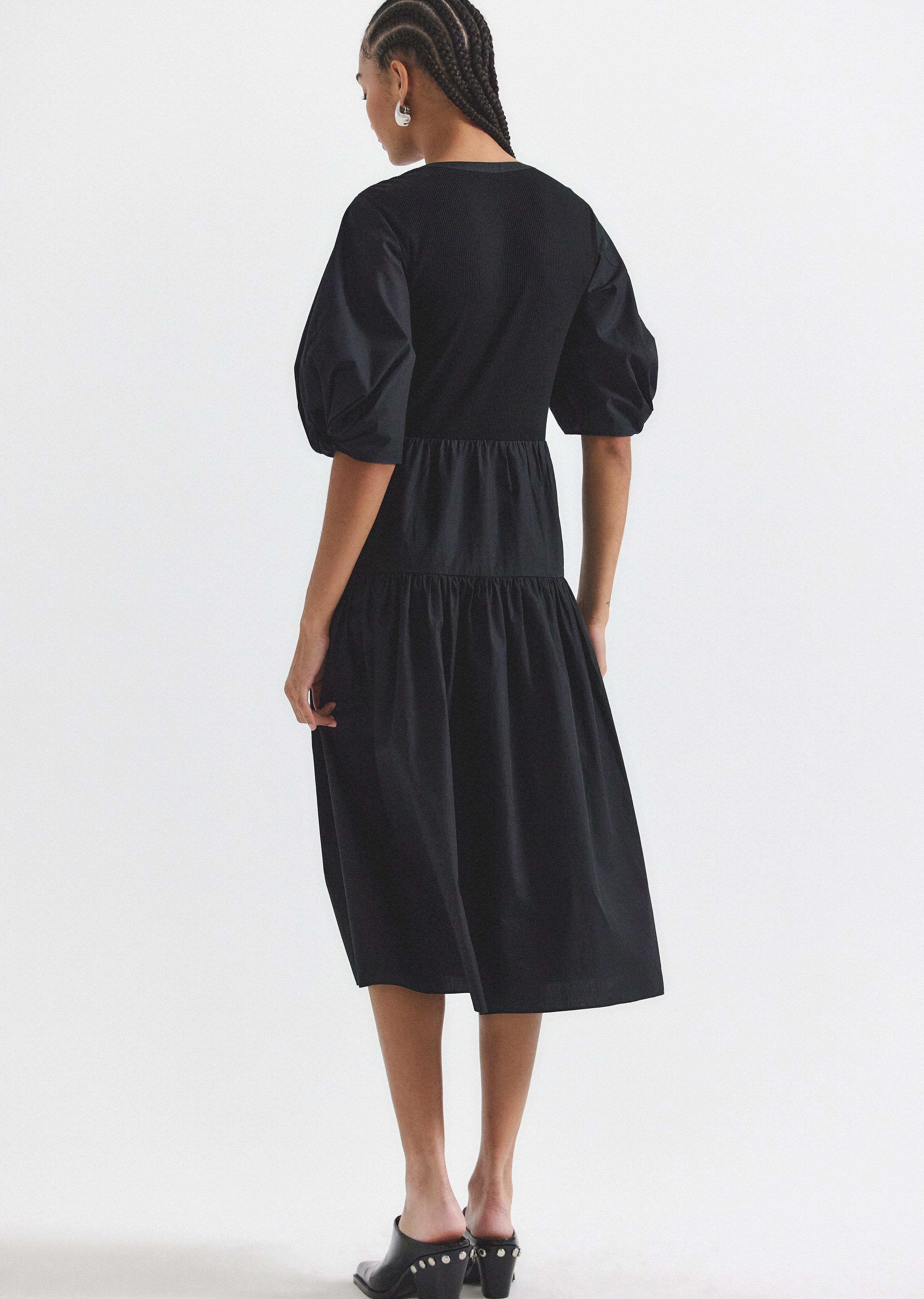NATALIA MIXED MEDIA DRESS - 7