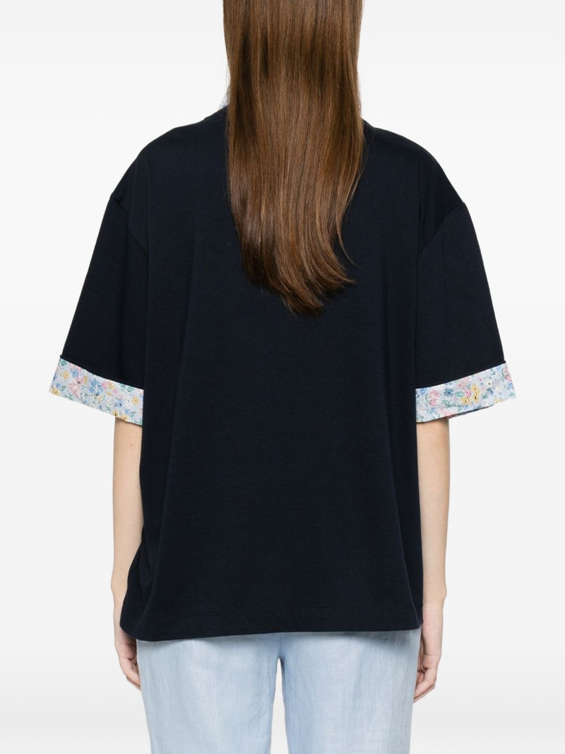 floral-collar T-shirt 4