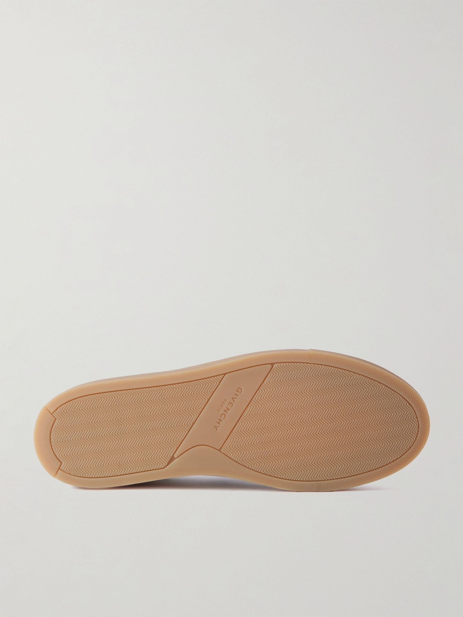 Urban Street Logo-Appliquéd Webbing and Suede-Trimmed Leather Slip-On Sneakers White - 3