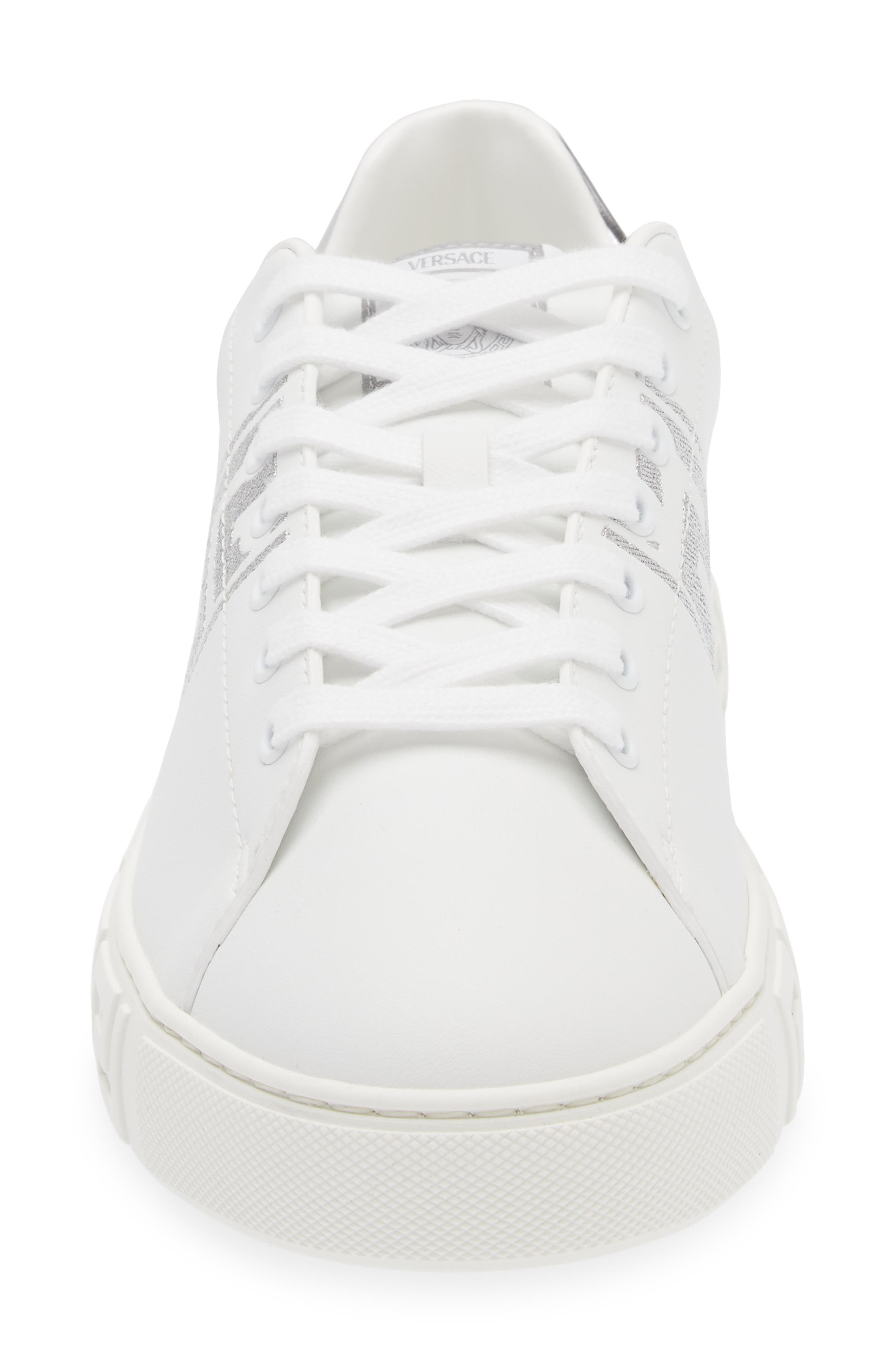 Barocco Greca Jacquard Low Top Sneaker - 4