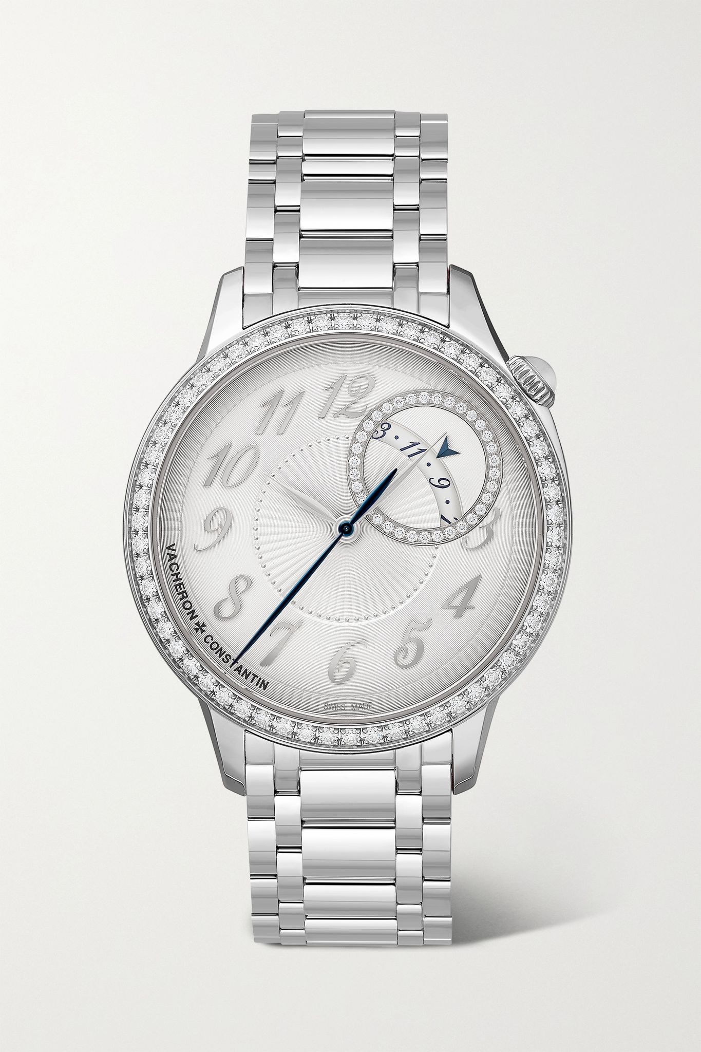 Egérie Automatic 35mm stainless steel and diamond watch - 1