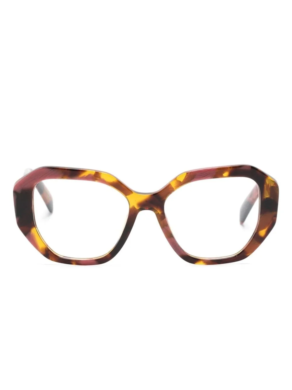 geometric-frame glasses - 1