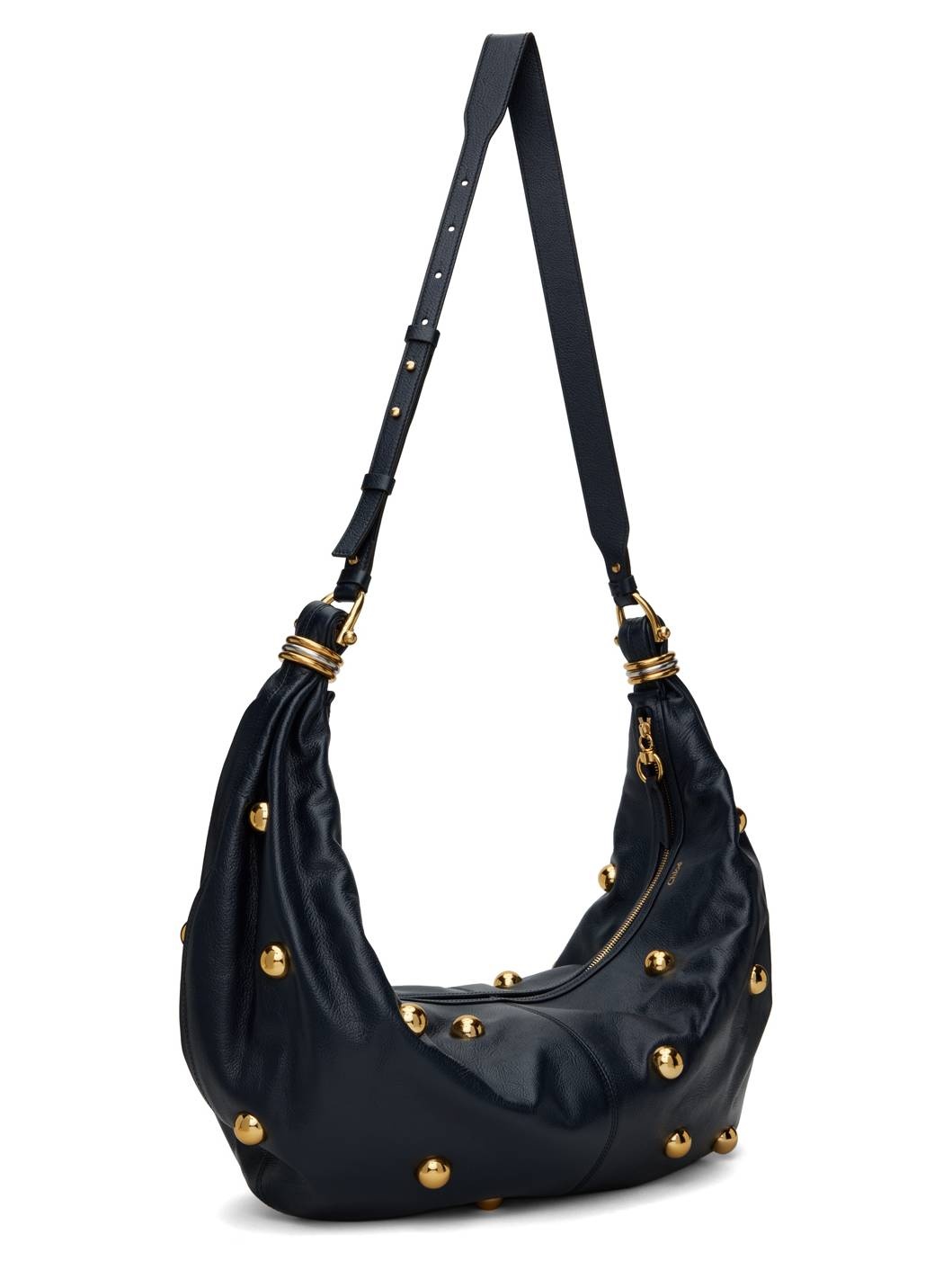 Navy Large Bracelet Stud Bag - 2