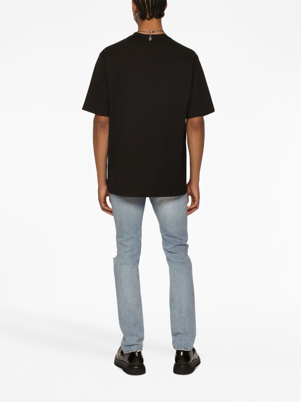 logo-print cotton T-shirt - 3