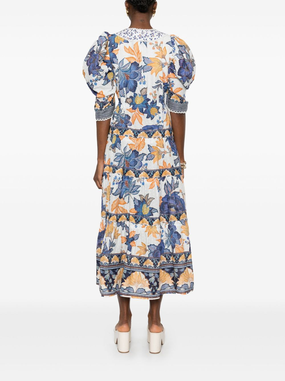 Summer Flowers-print maxi dress - 4