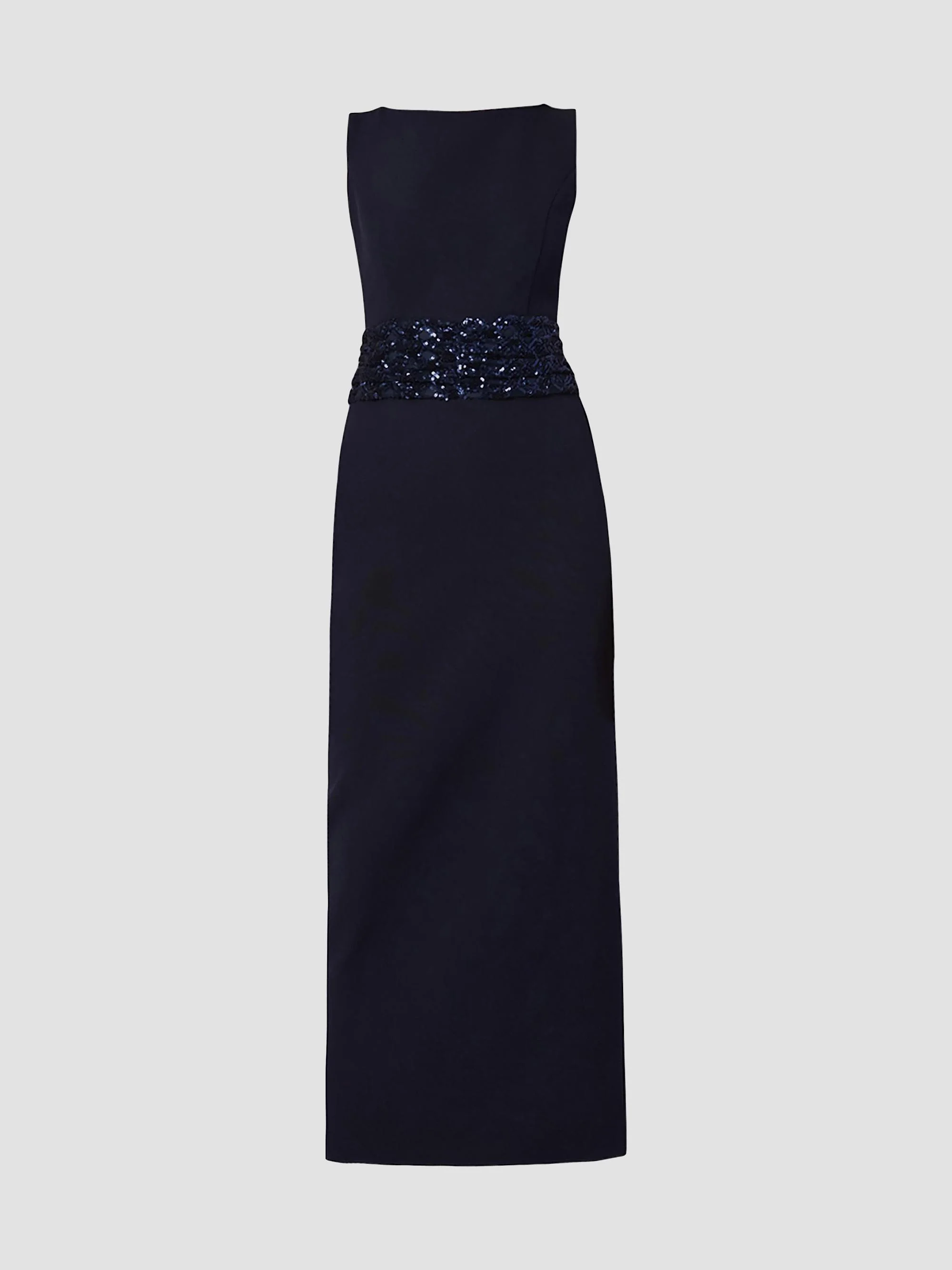 Women's Sia Crepe Sequin-Embellished Maxi Dress - Navy - 1