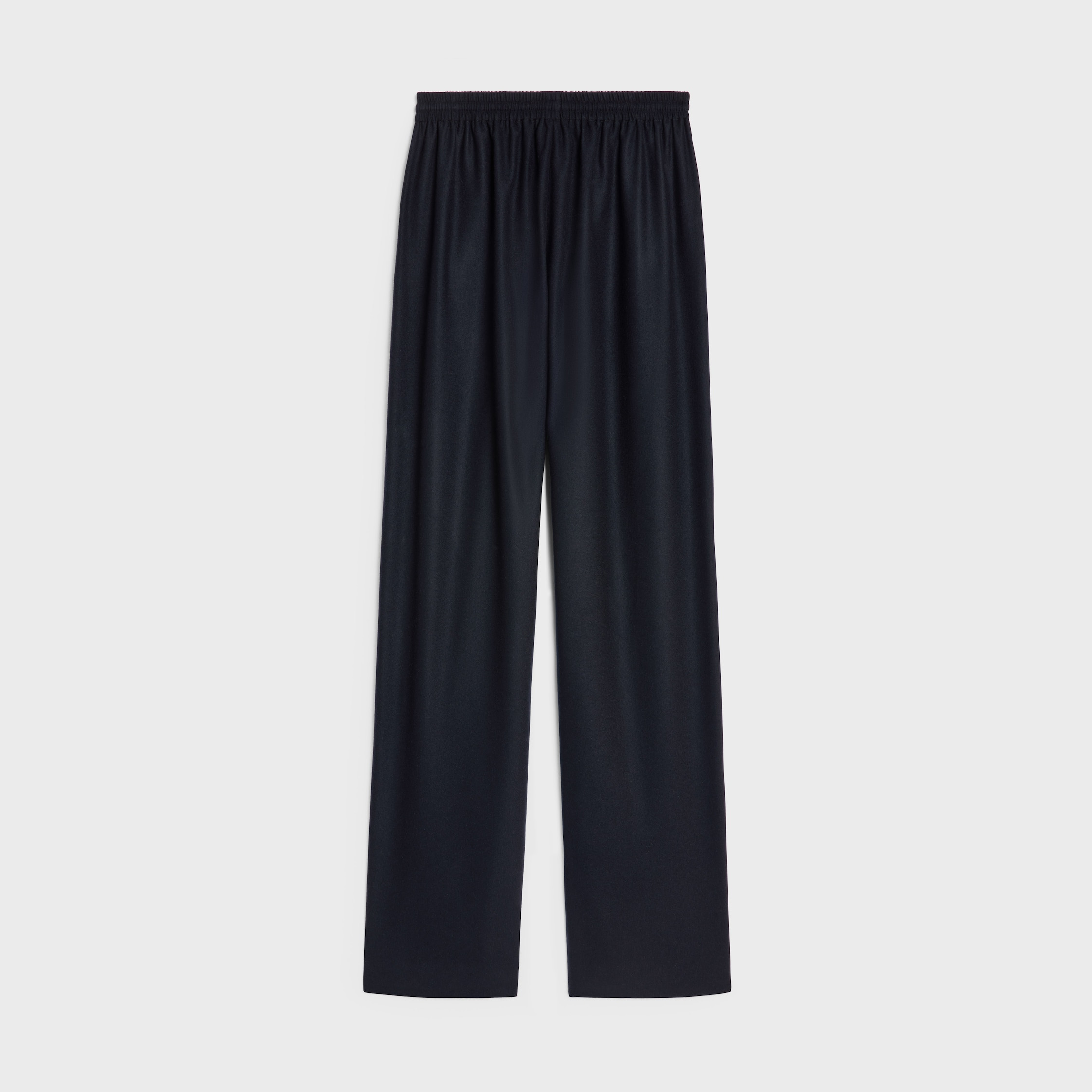 straight jogging pants in cashmere flannel - 2