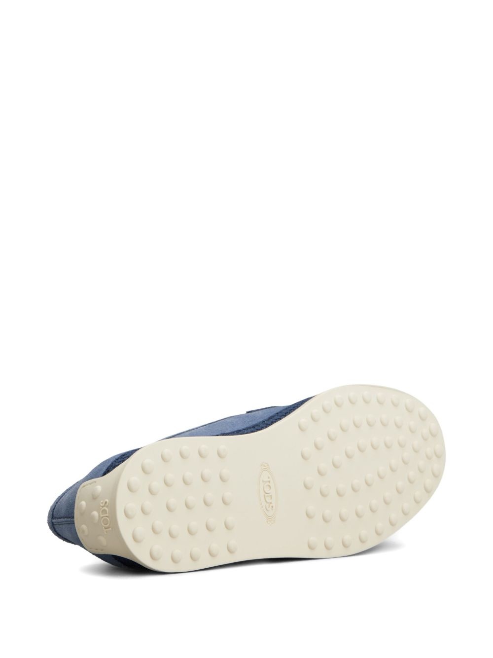 rafia-trimmed suede loafers - 4
